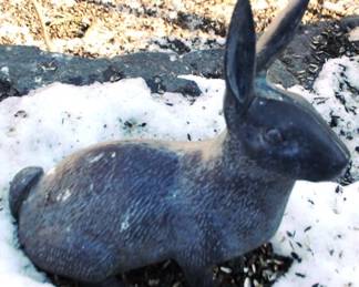 372 - Metal Rabbit - 12 x 12
