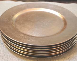 116 - 8 Plastic Charger Plates - 13" Round
