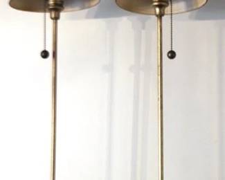 498 - Pair of Matching Lamps - 29" tall You are buying a used as-is electric/electronic item. We do not guarantee all components are present and if it is not expressly stated, it is untested.
