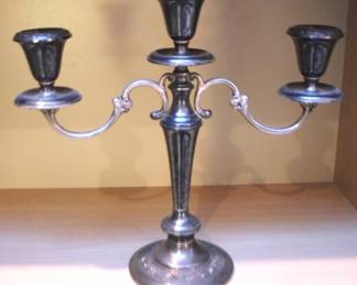 9 - Sterling Gorham Candle Holder - 11" x 12"
