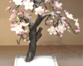 14 - Carved Stone Tree - 9" Tall
