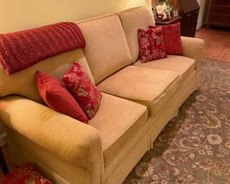 Very nice sofa made by Jetton which has springs instead of cushions.