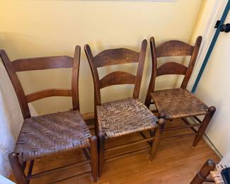 5 nice antique chairs