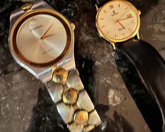 Fossil watch and 18 carat Festina watch