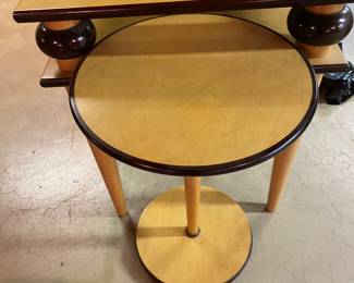 Bombay Company Art Deco Style with Cylindrical Legs, Pedestal, Occasional Table