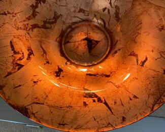 Mid Century Vetrela Lux, Italy, Copper Gold Centerpiece 