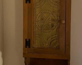 Hammered Tin Cabinet