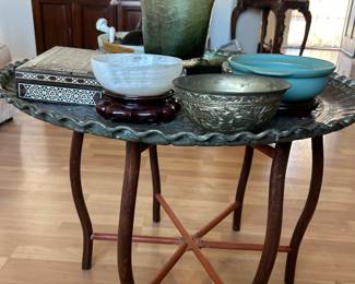Round Brass Table