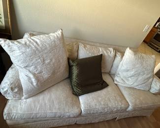 White Upholstered Couch