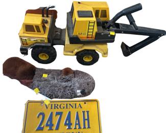  Tonka Truck License Plate Otter Puppet