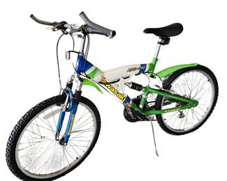 Kawasaki MXL-250 Bike Mountain BMX Green Fenders 21 Speed