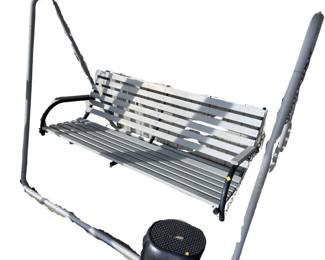 Wood & Steel Swing & Stand + Step Stool