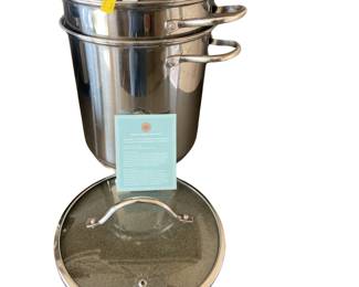 Martha Stewart Stainless Steel Pasta Stockpot Cooker Steamer Multi-Pot Set Clean