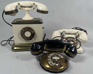 Three Vintage Rotary Telephones
Lot #: 124