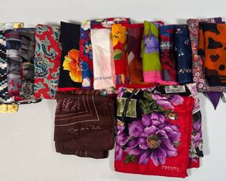Collection Of Silk Scarves, Including Oscar De La Renta, Metropolitan Museum Of Art
Lot #: 132