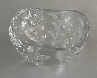 Tiffany & Co. Crystal Floral Vine Bowl