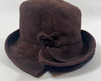 Surell Shearling Hat With Fur Accent In Brown
Lot #: 149