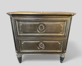 Z Gallerie Nightstand/bedside Table With Mirrored Top