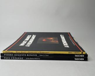 Books On Artists, Renoir, Cezane And Rembrandt
