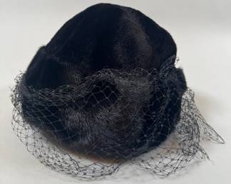 Suzanne Couture Mink Fur Hat With Mesh Detail