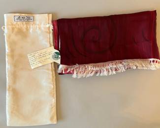 Le Mie Sete Hand-painted Silk Scarf From Porto Venere, Italy, New With Tags
Lot #: 131
