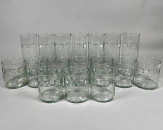 Vintage Retro Hand Blown Highball (7) And Old Fashioned Glasses (10)
Lot #: 104
