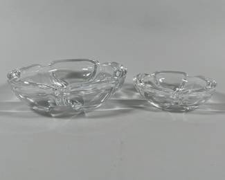 Two Cristal D'Arques Nesting Bowls