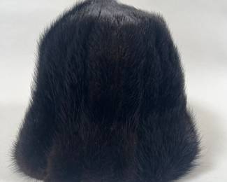 Dena New York One Size, Mink Hat In Black, Finland, New With Tags
