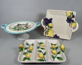 Fitz And Floyd Serving Dish With Matching Style Cake Plate And Dish
Lot #: 92
