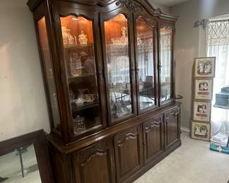 Beautiful hutch filled with crystals 