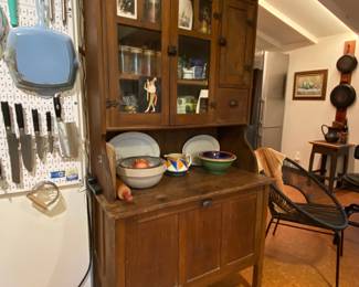 Vintage Farmhouse Kitchen Hutch