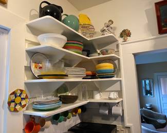 Pottery, and dishes