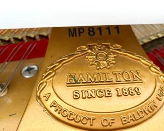 Hamilton / Baldwin Baby Grand white lacquer piano and bench, player with Concert Master CD System *note* there is damage on the top of piano, please see the photos $2,400 Please contact Diana via text or phone 708-670-2189 to arrange&nbsp;payment or with any questions.&nbsp;