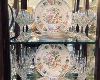 Baccarat Massena Fine English Bone China Aynsley in the Pembroke Pattern