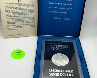 Carson City Uncirculated Silver Dollar