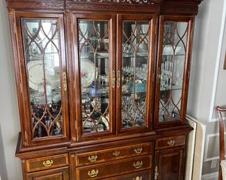 Chippendale-style China cabinet.