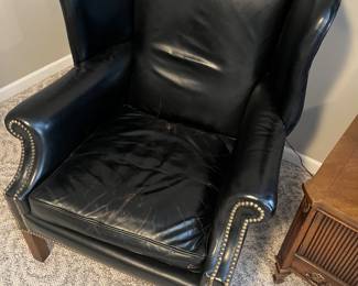 Vintage leather chair by Vignola Furniture.