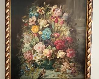 Vintage Hans Zatzha (1859-1945) painting on canvas, signed.