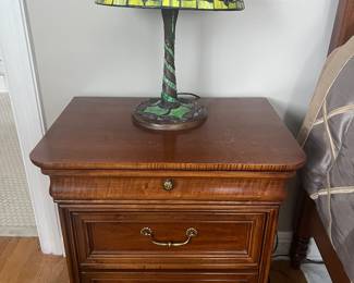 One of two matching nightstands by Lexington.