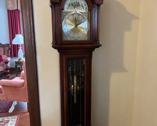 Colonial grandfather clock.