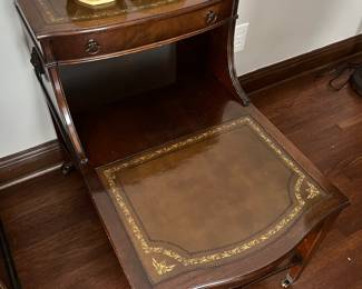 Vintage mid-century modern two-tier end table.