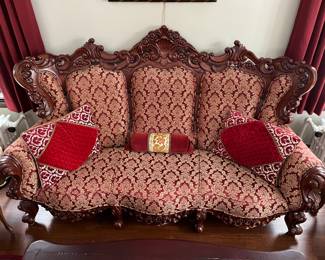Antique hand-carved sofa/couch.