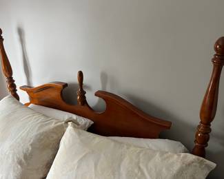 Closer view of the headboard for the queen bed by American Drew.