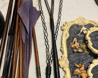 antique canes and umbrellas