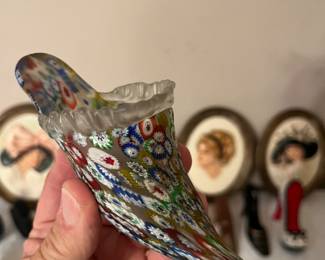 Murano Millefiori glass shoe