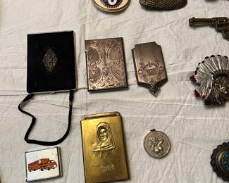 antique match cases and powder cases