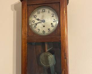 antique 1914 wall clock