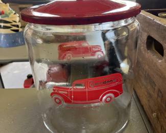 Vintage candy and cookie store jars