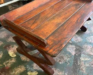 late 1800's restored in 1959 buckboard wagon seat/table