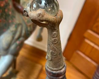 Antique piano stools with claw and ball feet